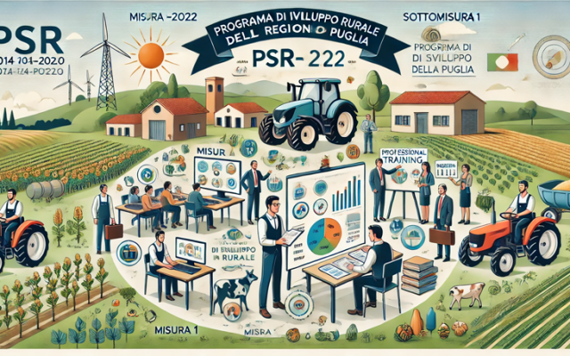 AVVISO PUBBLICO: PSR 2014-2022 PROGRAMMA DI SVILUPPO RURALE DELLA REGIONE PUGLIA  – Misura 1 – Trasferimento di conoscenze e azioni di formazione  – Sottomisura 1.1 –Sostegno di Azioni di formazione professionale  e acquisizione